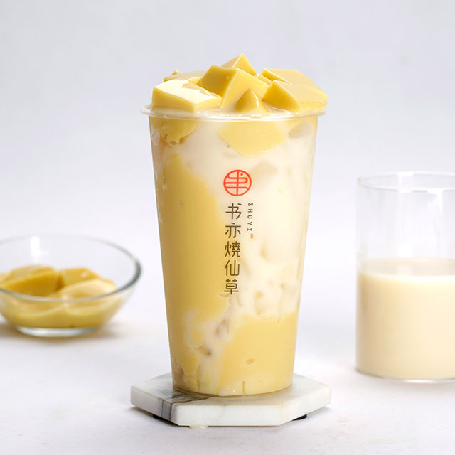 仙草奶冻